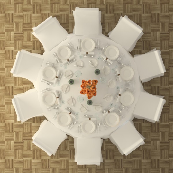 3ds max ballroom table - Ballroom Table by TheToastMaster